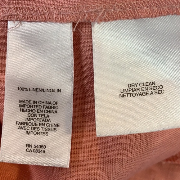 Jones New York pink linen jacket with pockets size 16 - Picture 8 of 8